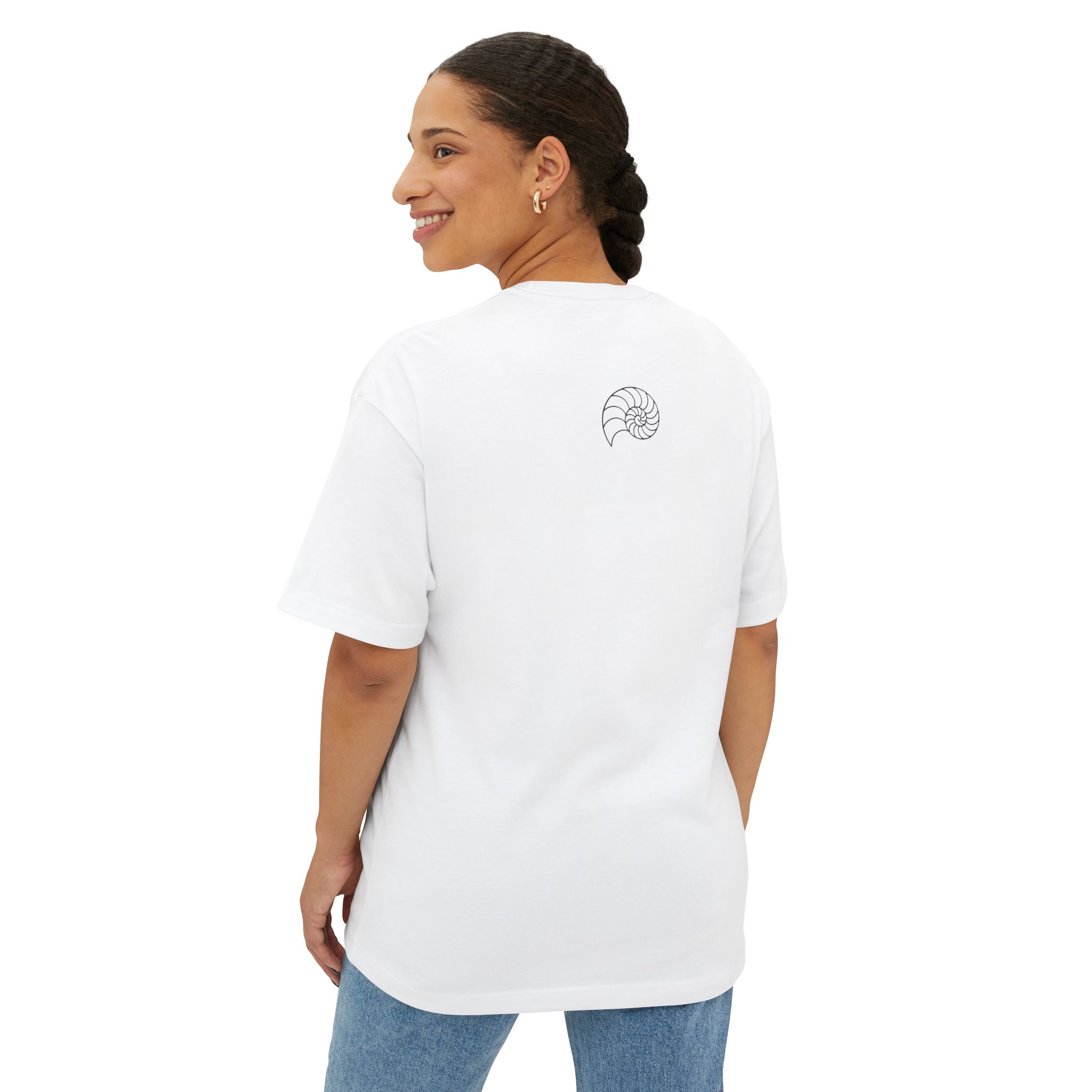 Pause-itivity Unisex Oversized Boxy Tee - Image 4