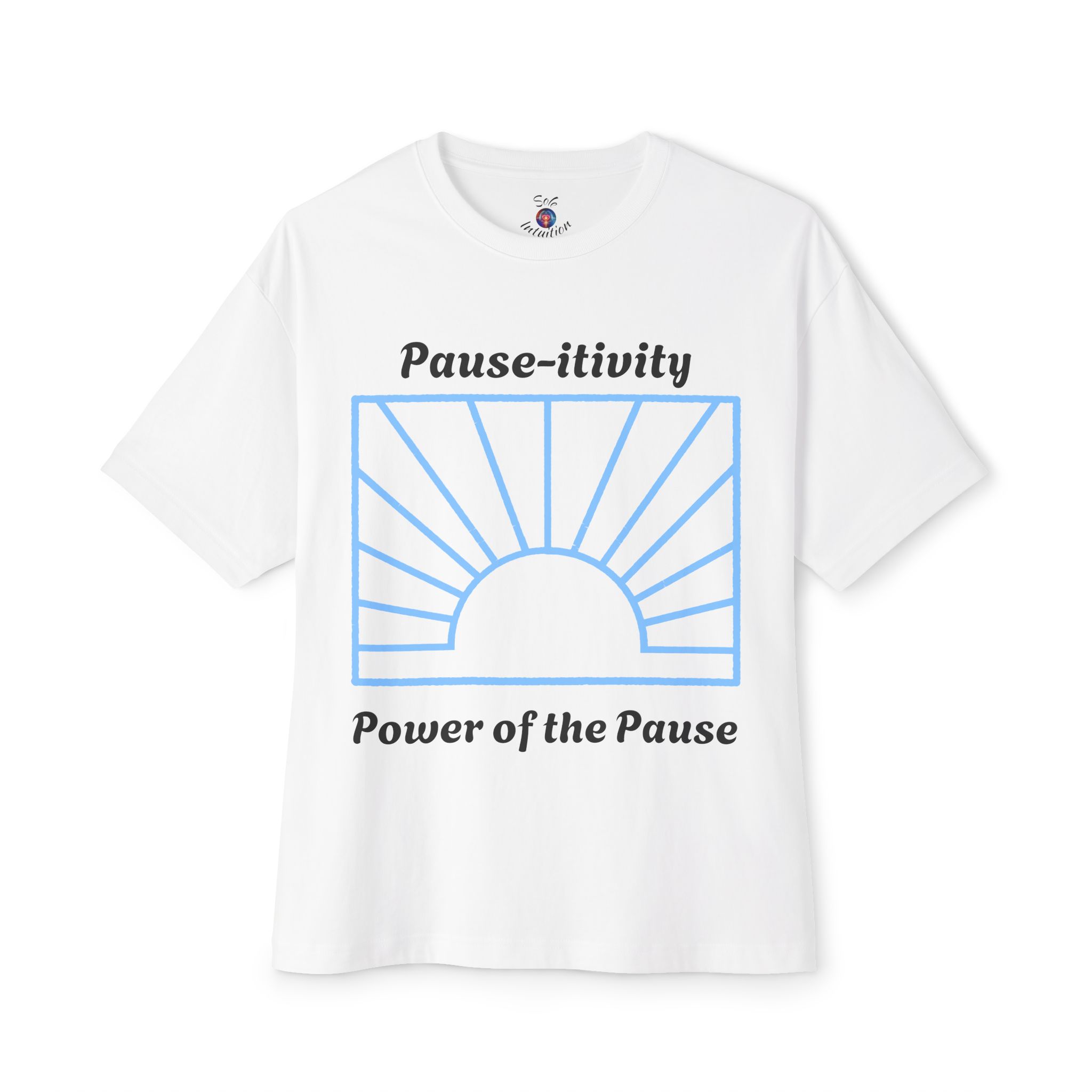 Pause-itivity Unisex Oversized Boxy Tee